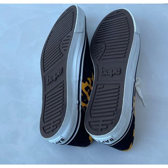 A Bathing Ape Authentic Vans Womens Lace Up Old Skool Sneakers Black Leopard 8 - Picture 7 of 11